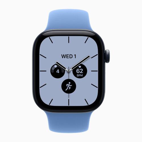 Apple Watch Series 12 42mm, Night Blue Ceramic Case with Sport Band - Wildflower Blue