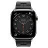Apple Watch Hermes Series 10 42mm, спортивный ремешок Kilim черный