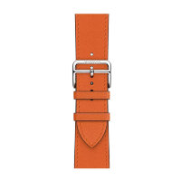 Ремешок Hermes для Apple Watch 46mm Single Tour — Мандариновый (Tangerine)