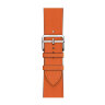 Ремешок Hermes для Apple Watch 46mm Single Tour — Мандариновый (Tangerine)