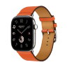 Ремешок Hermes для Apple Watch 46mm Single Tour — Мандариновый (Tangerine)