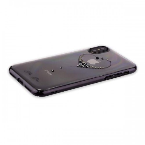 Пластиковая чехол-накладка KINGXBAR для iPhone X - черный (The One)