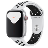 Apple Watch series 5 Nike+, 44 мм GPS + Cellular, серебристый алюминий, спортивный ремешок