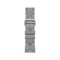 Ремешок Hermes для Apple Watch 42mm Kilim Single Tour - Серый (Gris)