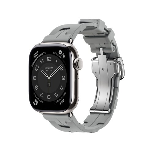 Ремешок Hermes для Apple Watch 42mm Kilim Single Tour - Серый (Gris)