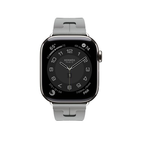Ремешок Hermes для Apple Watch 42mm Kilim Single Tour - Серый (Gris)