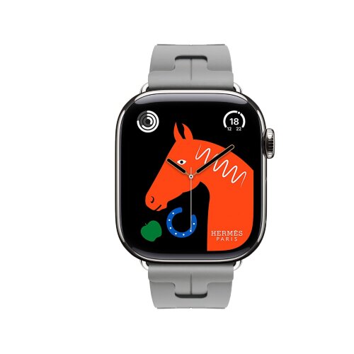 Ремешок Hermes для Apple Watch 42mm Kilim Single Tour - Серый (Gris)