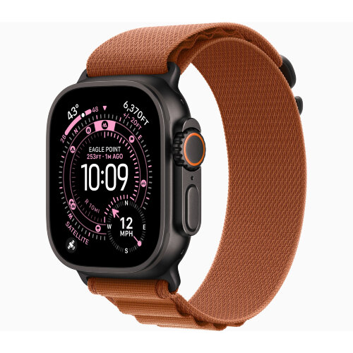 Браслет для Apple Watch Ultra 49mm Alpine Loop Finish Black (L) - Terra Cotta (Терракота/Оранжевый)