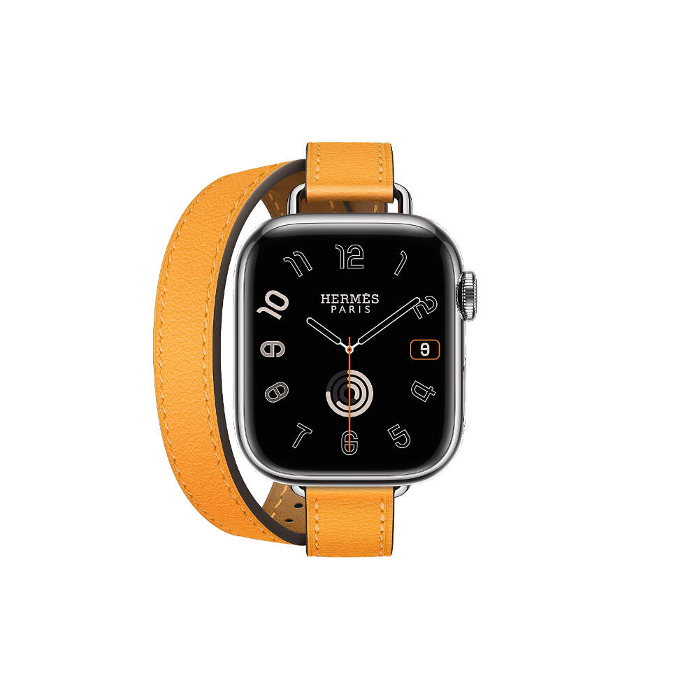 Hermes Double Tour 41 mm Attelage Jaune D or Apple Watch