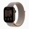 Apple Watch Series 12 46mm, Dark Bronze Aluminum Case with Sport Loop - Chambray Blue