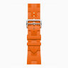 Apple Watch Hermes Series 10 42mm, спортивный ремешок Kilim оранжевый