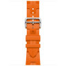 Apple Watch Hermes Series 10 42mm, спортивный ремешок Kilim оранжевый