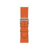 Ремешок Hermes для Apple Watch 42mm Single Tour — Мандариновый (Tangerine)