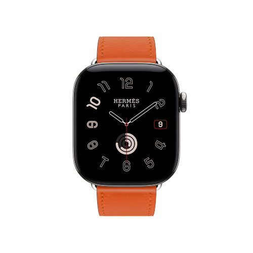 Ремешок Hermes для Apple Watch 42mm Single Tour — Мандариновый (Tangerine)