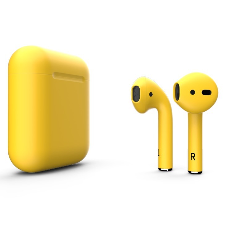 AirPods 2 жёлтые матовые (2019)