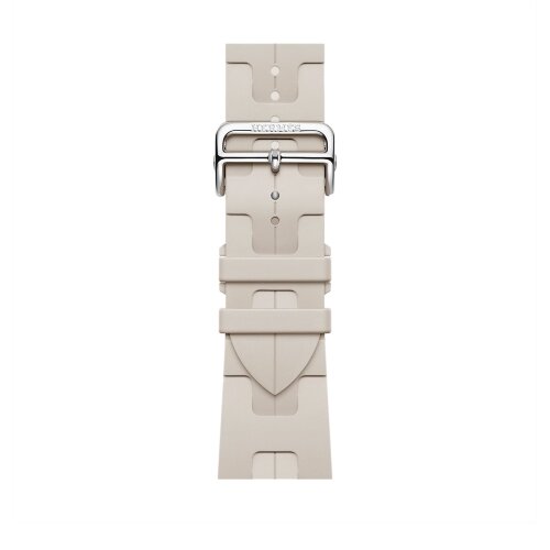 Ремешок Hermes для Apple Watch 46mm Kilim Single Tour - Бежевый (Beton)