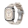 Ремешок Hermes для Apple Watch 46mm Kilim Single Tour - Бежевый (Beton)