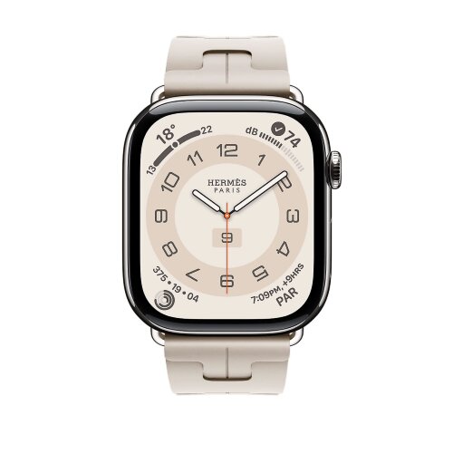 Ремешок Hermes для Apple Watch 46mm Kilim Single Tour - Бежевый (Beton)