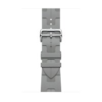Ремешок Hermes для Apple Watch 46mm Kilim Single Tour - Серый (Gris)