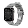 Ремешок Hermes для Apple Watch 46mm Kilim Single Tour - Серый (Gris)