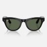 Ray-Ban Meta Skyler (Глянцевая черная оправа, линзы зеленые G-15)