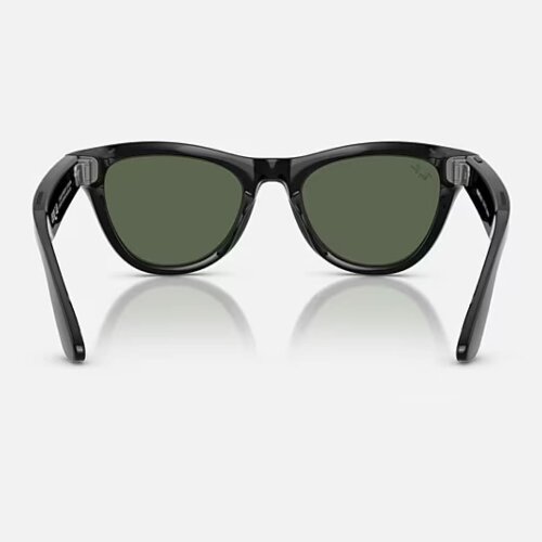 Ray-Ban Meta Skyler (Глянцевая черная оправа, линзы зеленые G-15)