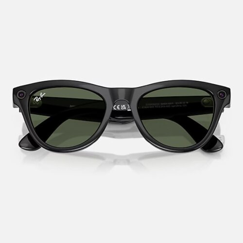 Ray-Ban Meta Skyler (Глянцевая черная оправа, линзы зеленые G-15)