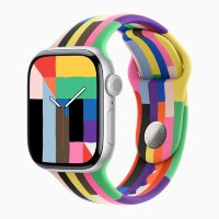 Apple Watch Series 11 46mm, Silver Aluminum Case with Sport Band - Pride Edition