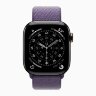 Apple Watch Series 11 42mm, Slate Titanium Case with Sport Loop - Purple Fog