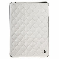 Кожаный чехол для iPad Air Jisoncase Quilted белый