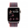 Apple Watch SE (2022) 40mm, Starlight Aluminum Case with Sport Loop - Elderberry