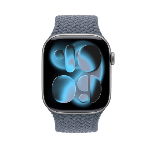 Монобраслет для Apple Watch 46mm Braided Solo Loop - Синий (Anchor Blue)
