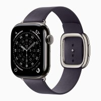 Apple Watch Series 11 42mm, Slate Titanium Case with Modern Buckle - Midnight Purple