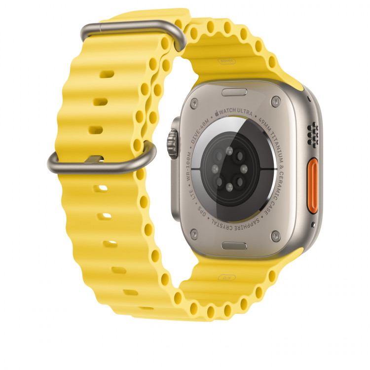 Ocean Band 49mm Apple Watch Yellow