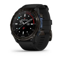 Умные часы Garmin Descent Mk3i 51mm, Carbon Gray DLC Titanium, Black Silicone Band
