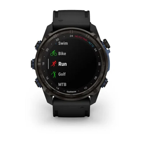 Умные часы Garmin Descent Mk3i 51mm, Carbon Gray DLC Titanium, Black Silicone Band