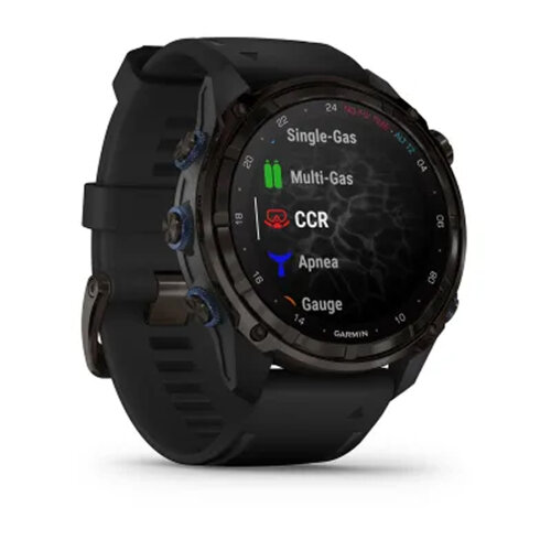 Умные часы Garmin Descent Mk3i 51mm, Carbon Gray DLC Titanium, Black Silicone Band