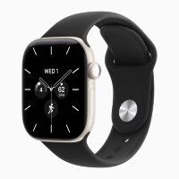 Apple Watch Series 12 42mm, Night Blue Ceramic Case with Sport Band - Black