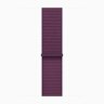 Apple Watch Series 10 46mm, Jet Black Aluminum Case with Sport Loop - Plum