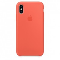 Силиконовый чехол для iPhone Xs, цвет "спелый нектарин"