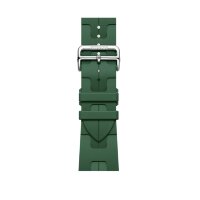 Ремешок Hermes для Apple Watch 46mm Kilim Single Tour - Зеленый (Vert Moyen)