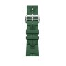 Ремешок Hermes для Apple Watch 46mm Kilim Single Tour - Зеленый (Vert Moyen)