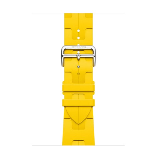 Ремешок Hermes для Apple Watch 46mm Kilim Single Tour - Желтый (Sun)
