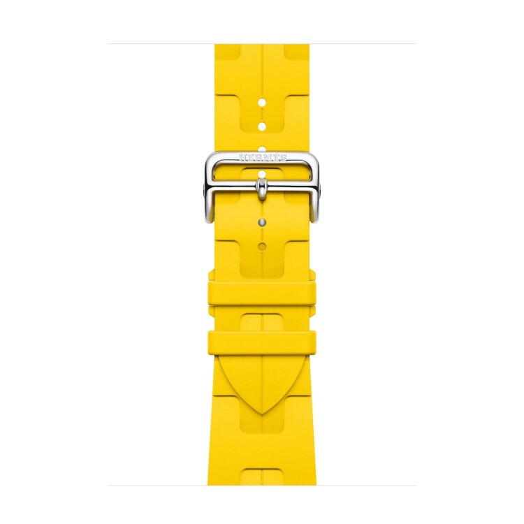 Ремешок Hermes для Apple Watch 46mm Kilim Single Tour - Желтый (Sun)