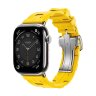 Ремешок Hermes для Apple Watch 46mm Kilim Single Tour - Желтый (Sun)