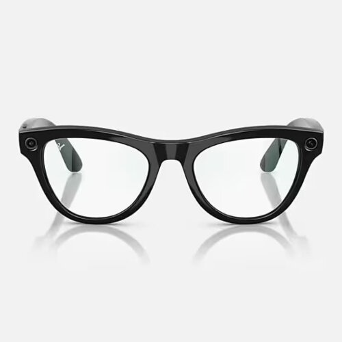 Ray-Ban Meta Skyler (Глянцевая черная оправа, линзы прозрачные)