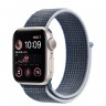 Apple Watch SE (2022) 40mm, Starlight Aluminum Case with Sport Loop - Storm Blue