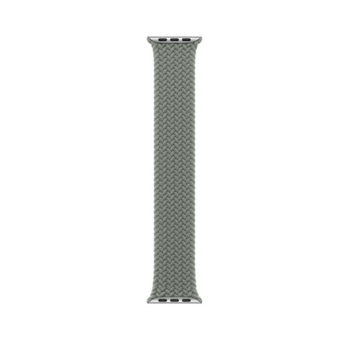 Монобраслет для Apple Watch 46mm Braided Solo Loop - Серо-зеленый (Green Gray)