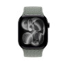Монобраслет для Apple Watch 46mm Braided Solo Loop - Серо-зеленый (Green Gray)