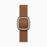 Apple Watch Series 11 42mm, Natural Titanium Case with Modern Buckle - Caramel